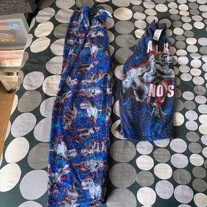 Childrens place blue long sleeve pajama set large 10/12